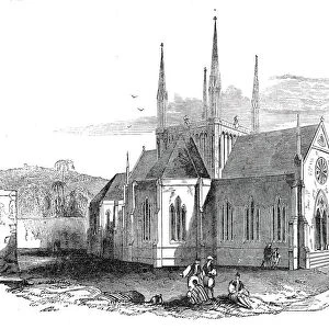 Designed Protestant church on Mount Zion, 1845. Creator: Unknown