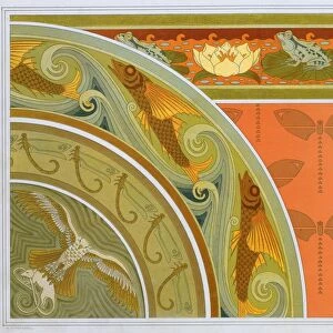 Designs for wallpaper borders, pub. 1897. Creator: Maurice Pillard Verneuil (1869?1942)