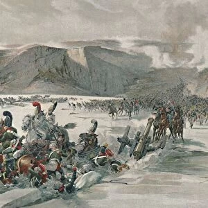 Destruction of Retreating Russians at Satschan Lake, 1805, (1896)