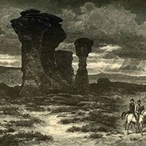 Dial Rock, Red Buttes, Laramie Plains, 1874. Creator: John Filmer