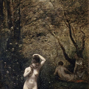 Diana Bathing, 1873-1874. Artist: Jean-Baptiste-Camille Corot
