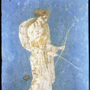 Diana the Huntress, fresco from the house Stabia at Pompeii