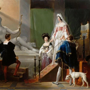 Diane de Poitiers Visiting Jean Goujon. Artist: Fragonard, Alexandre-Evariste (1780-1850)