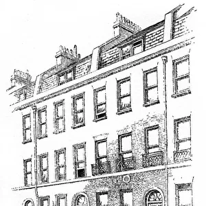 Dickens house, 48 Doughty Street, London, 1912. Artist: Frederick Adcock