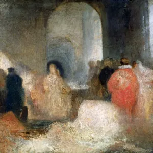 Dinner in a Great Room with Figures in Costume, c1830-1835. Artist: JMW Turner