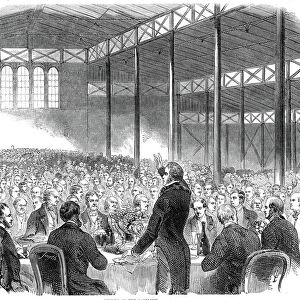 Dinner in the Pavilion, Royal Agricultural Societys Show, Shrewsbury, 1845