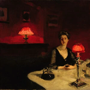 A Dinner Table at Night, 1884. Artist: Sargent, John Singer (1856-1925)