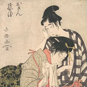 Disconsolate Lovers, ca. 1800. Creator: Momokawa Shiko
