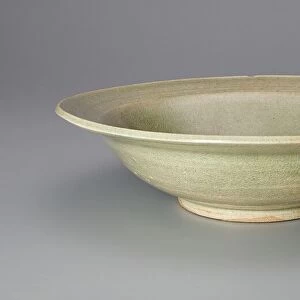 Dish with Incised Rings, 14th century. Creator: Unknown
