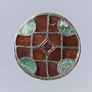 Disk Brooch, Frankish, 6th century. Creator: Unknown