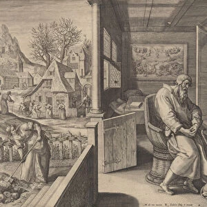 Dolor (Sorrow), ca. 1580-1628? Creator: Raphael Sadeler