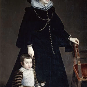 Dona Antonia Ifenarrietta and Her Son, 1631. Artist: Diego Velasquez