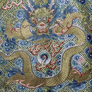 Dragon on a nineteenth century Court Robe, 19th century