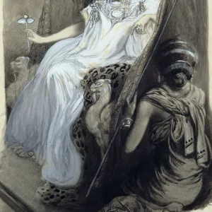 Drawing for Aphrodite by Pierre Louys, 1896. Artist: Antoine Calbet