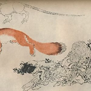 Drawing by Hokusai, c1780-1849, (1929). Artist: Hokusai
