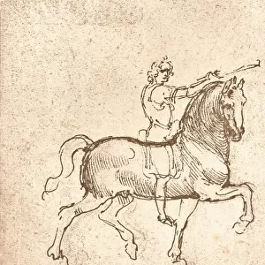 Drawing of a walking horse, c1472-c1519 (1883). Artist: Leonardo da Vinci