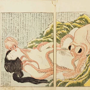 The Dream of the Fishermans Wife. Artist: Hokusai, Katsushika (1760-1849)