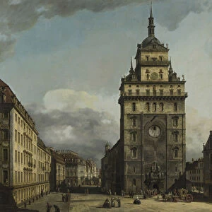 The Dresden Kreuzkirche (Church of the Cross), ca 1751-1753