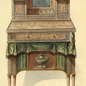 Dressing table in satinwood, 1804, (1946). Creator: Unknown