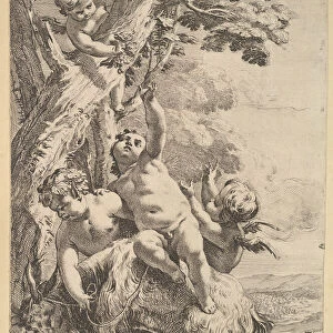 Drunken Bacchantes and Putti, 18th century. Creator: Unknown