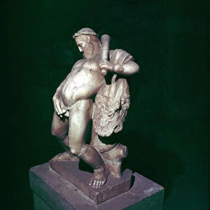 The drunken Hercules, House of the Stags, Herculaneum, Italy