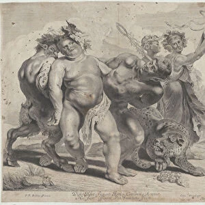 Drunkeness of Bacchus, 1630-77. Creators: Jonas Suyderhoef, Pieter Soutman, Clement De Jonghe