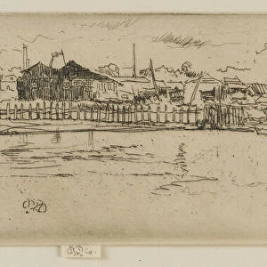 Dry Docks, Southampton, 1887. Creator: James Abbott McNeill Whistler