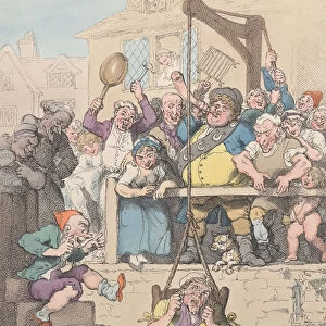 Ducking a Scold, April 12, 1803. April 12, 1803. Creator: Thomas Rowlandson