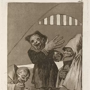 Duendecitos. (Hobgoblins). From Los Caprichos, 1797-1798. Artist: Goya, Francisco, de (1746-1828)