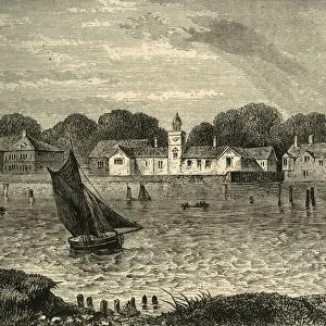 The Duke of Norfolks Almshouses, in 1796, (c1878). Creator: Unknown
