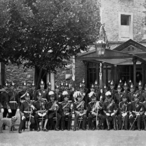 The Duke of Saxe-Coburg and Gotha and the officers of the Plymouth Division, 1896