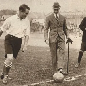 The Duke of York, charity football match, Tottenham Hotspurs and Corinthians, c1921 The Duke of York, charity football match, Tottenham Hotspurs and Corinthians, c1921