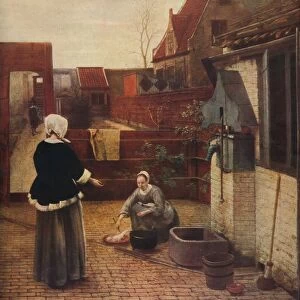 A Dutch Courtyard, c1658, (1911). Artist: Pieter de Hooch