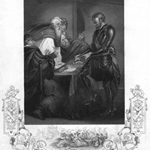 Earl Warenne justifying the title to his estates. Artist: J Rogers