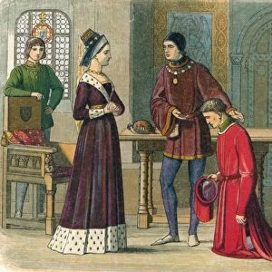 The Earl of Warwick submits to Queen Margaret, 1470 (1864). Artist: James William Edmund Doyle