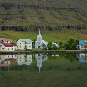 East Fjord Town, Iceland. Creator: Tom Artin