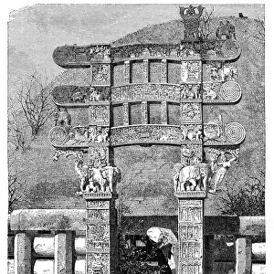 The East Gate of the Sanchi Tope, India, 1895