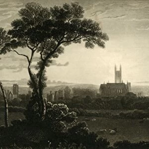East View of The City of Canterbury, c1837. Creator: John Charles Varrall