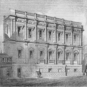 Eastern Front of the Banqueting room, Whitehall, 1835, (1845). Artist: John Jackson