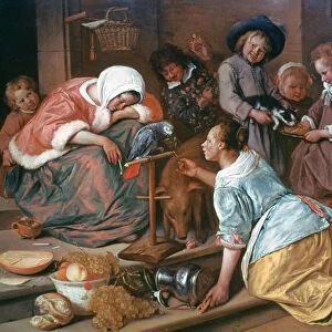 The Effects of Intemperance, 1663-1665. Artist: Jan Steen