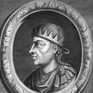 Egbert the Saxon, first king of all England. Artist: King