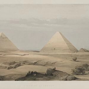 Egypt and Nubia, Volume II: Pyramids of Geezeh, 1848. Creator: Louis Haghe (British, 1806-1885); F