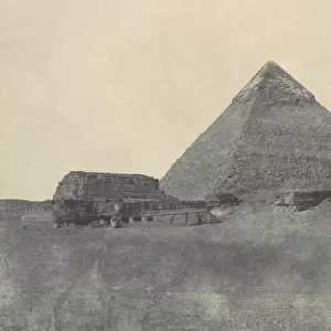 egypte Moyenne. Pyramide de Chephren, 1850. Creator: Maxime du Camp