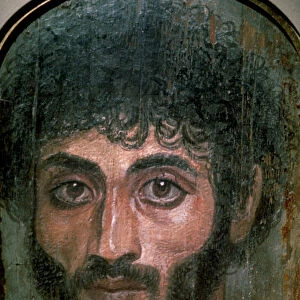 Egyptian Fayum portrait of a man, Roman Period. 2nd century AD