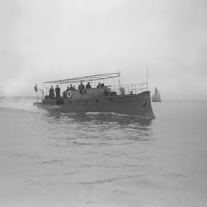 Egyptian motor launch under way, 1911. Creator: Kirk & Sons of Cowes