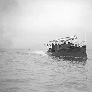 Egyptian motor launch under way, 1911. Creator: Kirk & Sons of Cowes