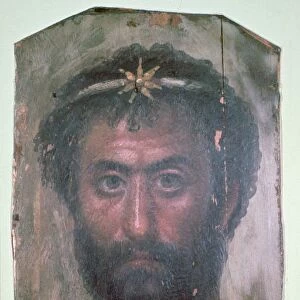 Egyptian wax portrait of a man, 2nd century