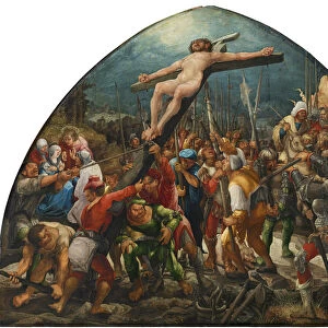 The Elevation of the Cross, c. 1525. Artist: Huber, Wolf (1480 / 5-1553)