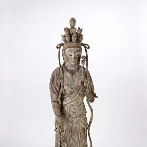 Eleven-headed Bodhisattva Avalokiteshvara (Juichimen Kannon), Kamakura period, 1185-1333