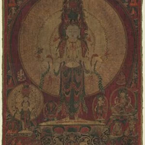 Eleven-Headed, Thousand-Armed Bodhisattva of Compassion (Avalokiteshvara), c. 1500